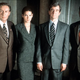 Jerry Orbach (left), Angie Harmon, Sam Waterston, Jesse L. Martin